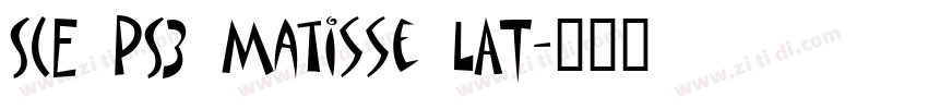 SCE PS3 Matisse LAT字体转换